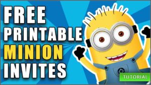 Minion Birthday Invite Template