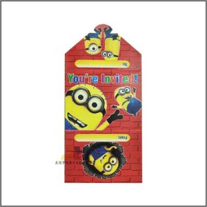 Minions Birthday Party Invitation Card