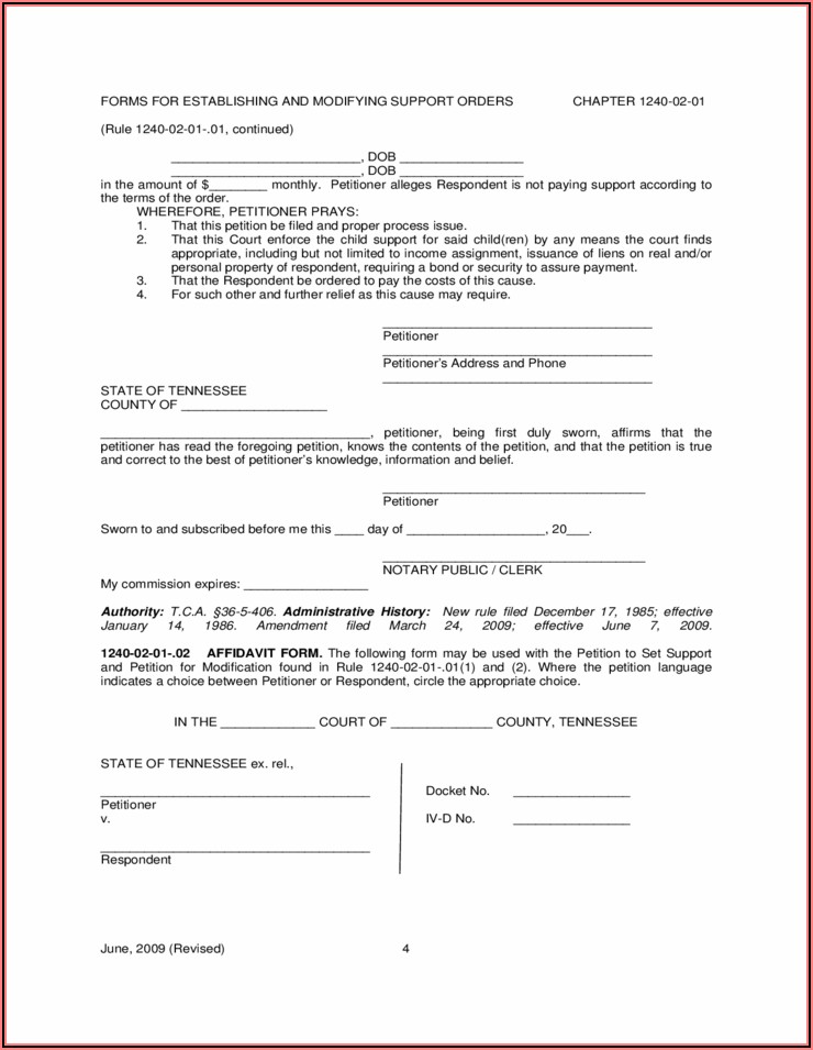 Montgomery County Tn Divorce Forms
