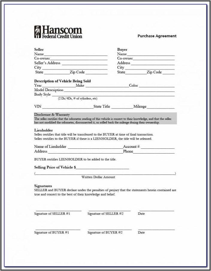 Motorcycle Sale Agreement Form Kenya