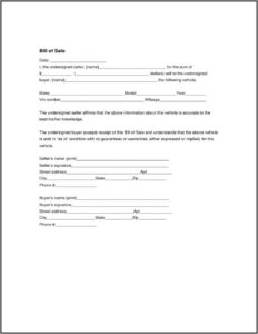 Motorcycle Sale Agreement Template