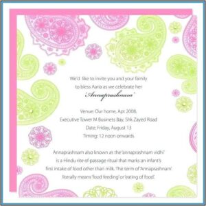 Naming Ceremony Invitation Video Templates Free Download