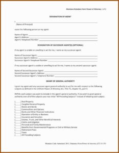 Nc Durable Power Of Attorney Short Form