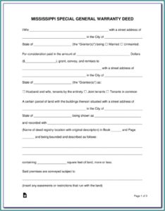 New Mexico Warranty Deed Form