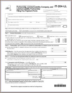 New York Llc Form It 204 Ll