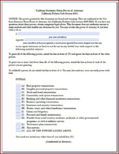 Nh Durable Power Of Attorney Form