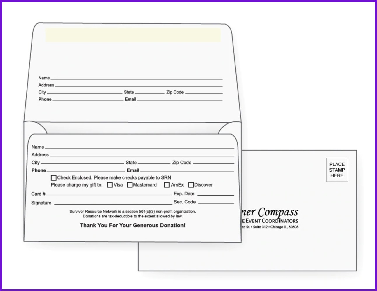 6 3/4 Remittance Envelope Template