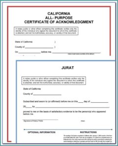 Notary Public Forms California