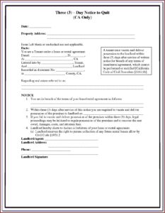 Notice To Vacate Forms Victoria