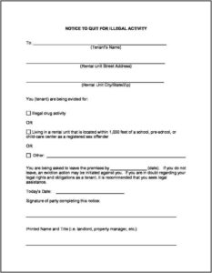 Ohio Eviction Notice Form Pdf
