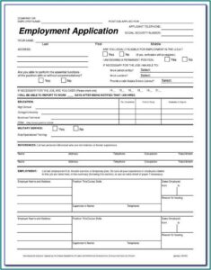 Panera Bread Job Application Form