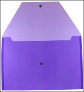 Plastic Envelopes With Snap Closure Blue