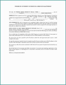 Power Of Attorney Form Nc Dmv