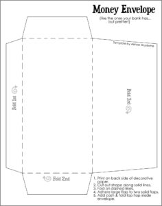 Printable Cash Envelope Template Pdf