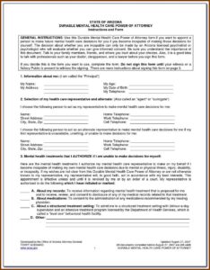 Printable Durable Power Of Attorney Form New York