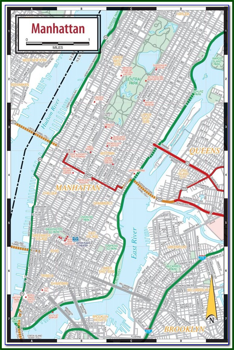 Printable Map Of New York City Times Square