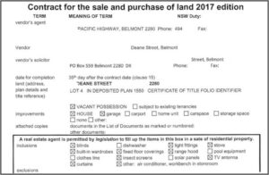 Property Sale Contract Template Nsw