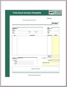Rent Invoice Format In Excel Under Gst Tax