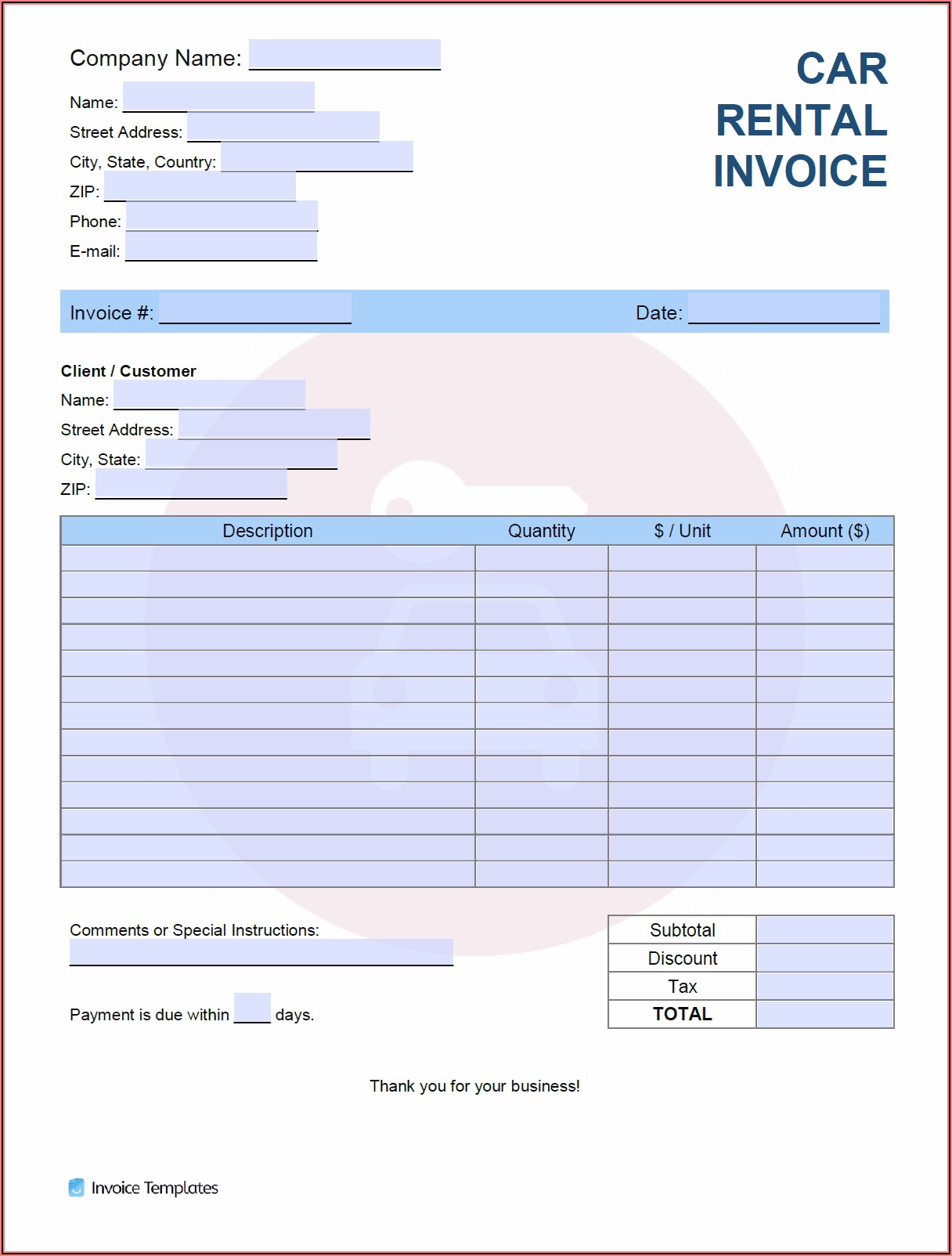 Rent Invoice Format With Gst In Excel