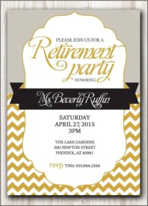 Retirement Party Invitations Template Free