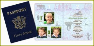 Safari Passport Invitation Template Free