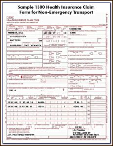 Sample Medicare Hcfa 1500 Form