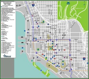 San Diego Gaslamp Hotels Map