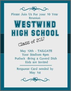 School Reunion Invitation Template