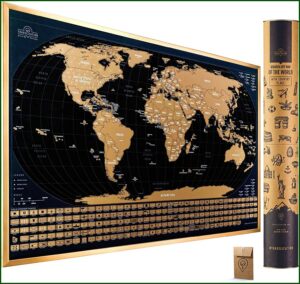 Scratch Off Map Of The World Amazon