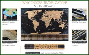 Scratch Off Map Of The World With Flags