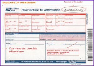 Self Addressed Stamped Envelope For Passport
