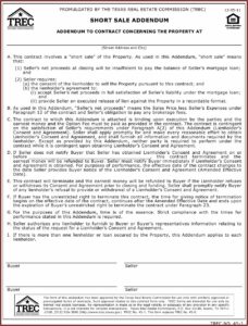 Short Sale Affidavit Form