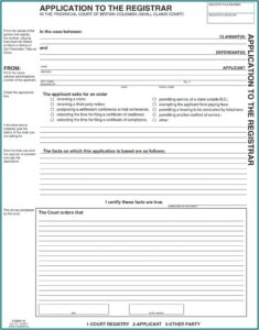 Small Claims Court Forms Canada