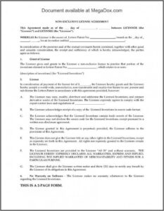 Software Licensing Agreement Template Free