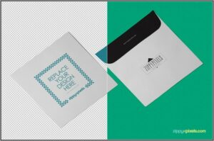 Square Envelope Mockup Free Download