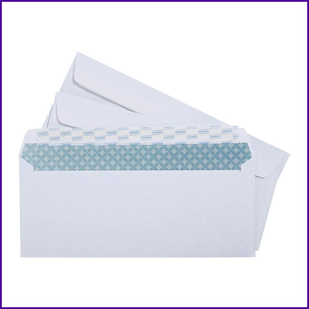 Staples Number 10 Envelopes