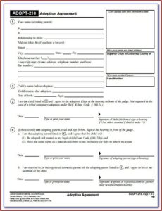 Stepparent Adoption Forms Texas