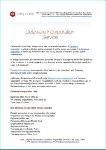 Steps For Forming A Delaware Corporation