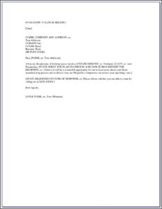 Team Lunch Invitation Email Template