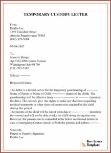 Temporary Custody Agreement Ohio