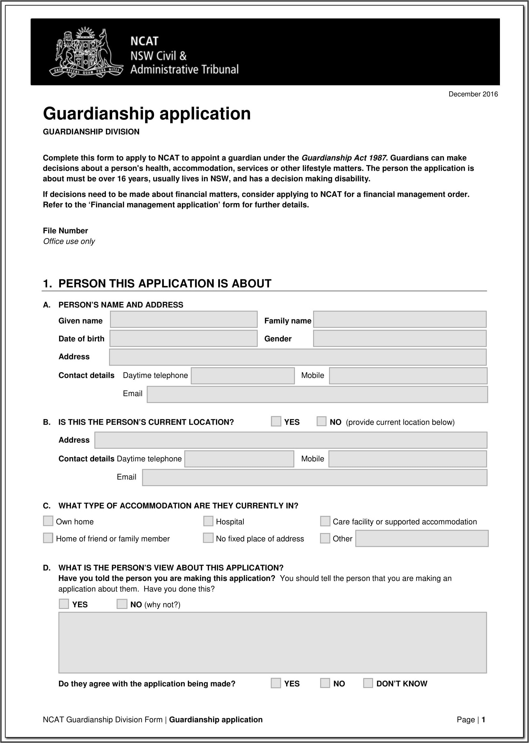 Temporary Custody Forms Ohio