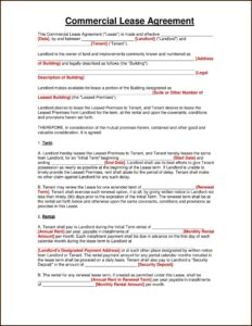 Texas Free Rental Agreement Forms