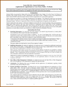 Texas Notary Application Form 2301
