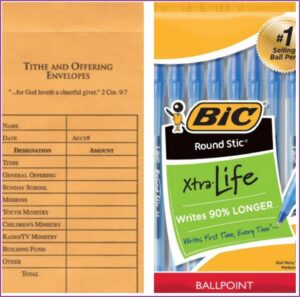 Tithe And Offering Envelopes