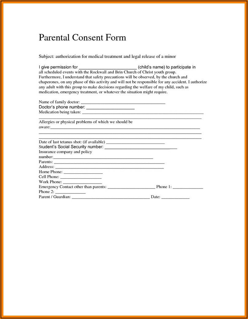 Tooth Extraction Consent Form Ada