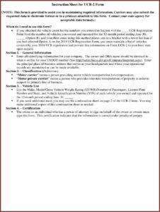 Unified Carrier Registration Form Ucr 2