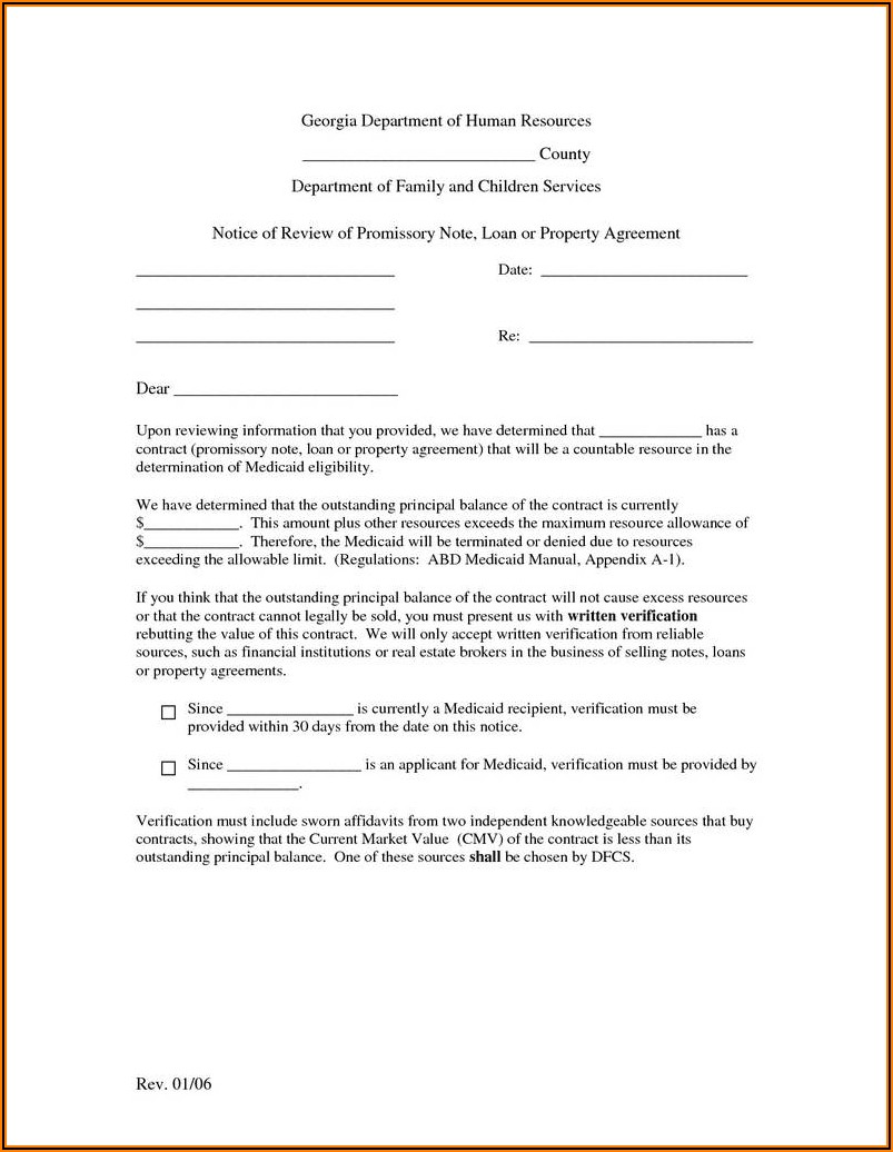 Unsecured Promissory Note Template Florida