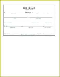 Used Car Invoice Template