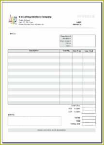 Used Car Invoice Template Uk