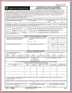 Va Disability Claim Form 21 526ez